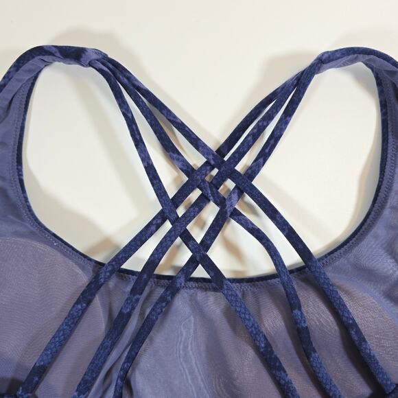 M VICTORIA'S SECRET Strappy Back Light Impact Sport Bra Bralette Sze M Snakeskin - Picture 5 of 8